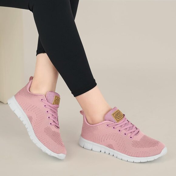 ⚡Women Pink 3D Mesh Upper Comfortable Lightweight Breathable Walking Sneaker - Picture 5 of 6